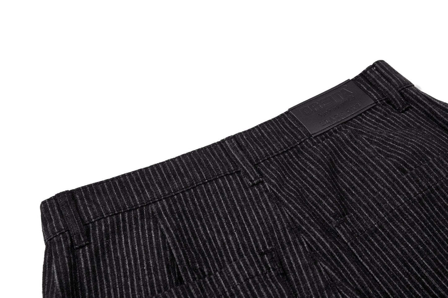 Pinstripe Barrel Trousers