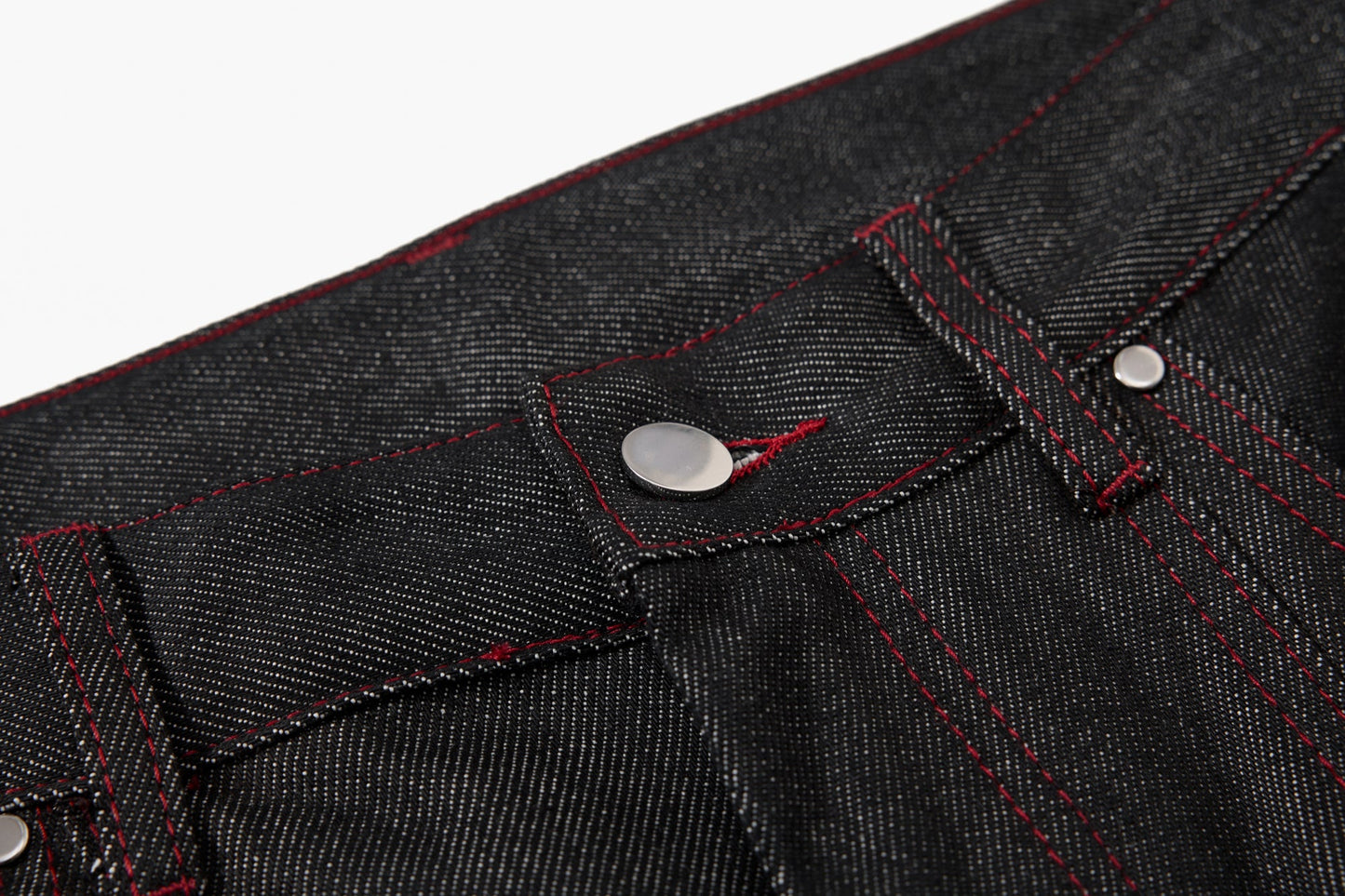 Multi-Pocket Stitch Denim Pants