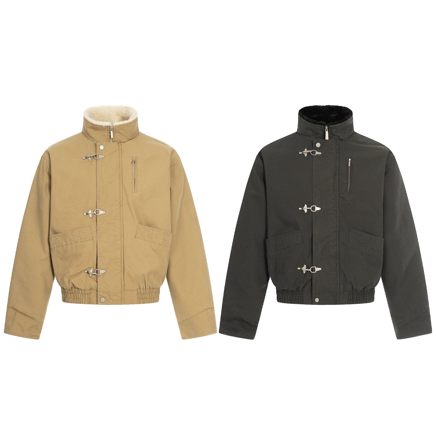 Toggle Sherpa Bomber Jacket