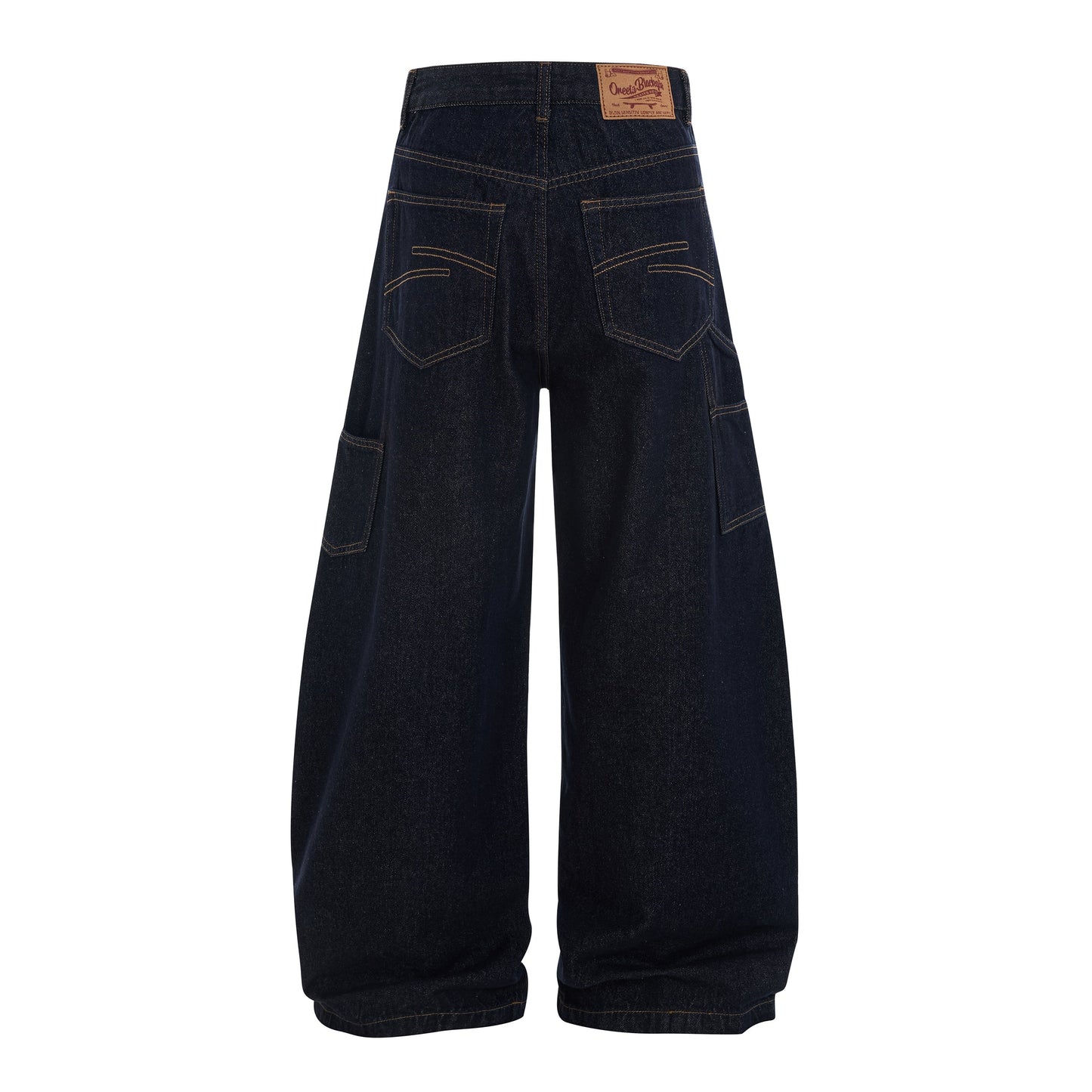 Heavy Denim Print Wide Pants WOMEN